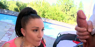Super hot brunette prefers nasty butt fucking