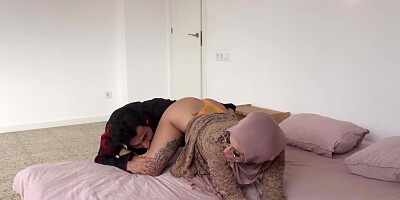 Nerdy MILF has no money and lets landlord fuck her