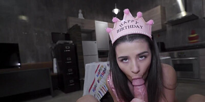 Stepdaughter's birthday is a good excuse for her dad to fuck her