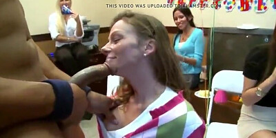 Wild orgies with American sluts blowing strippers