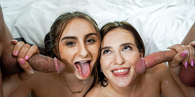 Penelope Kay and Aubree Valentine need big dicks
