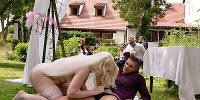 Deny Lou banging Vera Jarw in front of the wedding guests