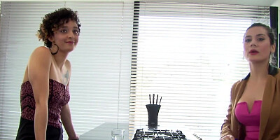 Victoria Bailey is sucking hard cock at the porn casting interview