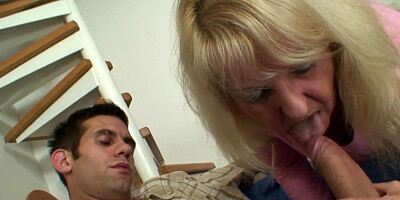 Younger dude ends up screwing the horny mom in law