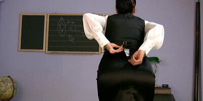 Huge-Titted dressed MUMMY FUCK-A-THON TEACHER railing fucky-fucky machine