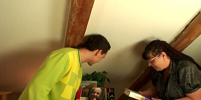 Porn actress hooks up with the pushy boy