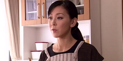 Japaneese houswife on sausage