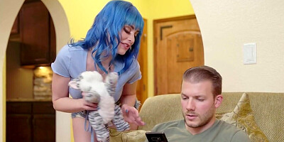 Stepbrother's dick and stepsister's vagina become one