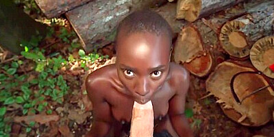 I Drilled Booty Chocolate-skinned Vixen With Hairy P