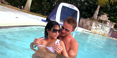 Abella Anderson likes water polo and enormous cocks