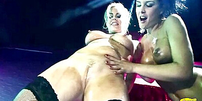 When A Strapon Is Pulled Out This Girls Pussy Gushes With Cum