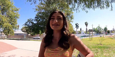 Flashes Pussy In Coffee Shop Then Fucks On Camera - Mae Milano