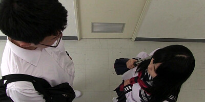 Sayaka Aishiro is shy to meet a guy in the toilet - JapanHDV