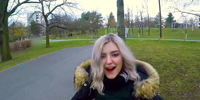 Adam Ocelot And Eva Elfie - I Gave A Fan Blowjob In Public