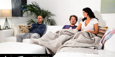 OUT OF THE FAMILY - Horny Reagan Foxx Wants The Dick Of Her Stepson So Bad Even If Her Husband Is Close