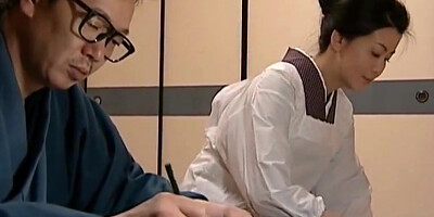 Maid Seduced by Boss, Long Tongues Kiss and Sex Ensues!