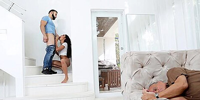 Claire Black In Hardcore Doggystyle Pounded By Sexy Stepuncle