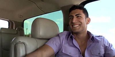 teen 18+ latina Milah gets lured in a car for money