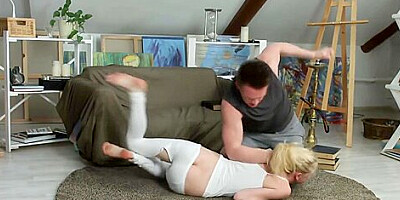 Blonde Whore Fucked Hard