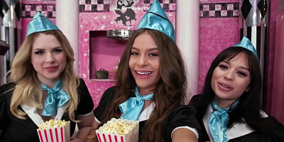 Aria Valencia , Nicole Aria, Riley Reign - Soda Pops And Milkshakes