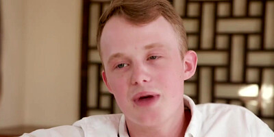 teen 18+ babysitter seducing boss masturbating in front of him