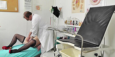 Samantha Si - Chubby Step mommy Filmed With On Her Gyno Exam