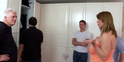 Big Tits Angel Loves A Gangbang