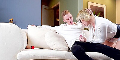 Blonde Teacher - Missionary Pounded After Passionate Blowjob