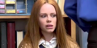 Cute Irish redhead amateur shoplifter rough fucked