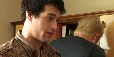 Busty girl April Oneil seduces man to fuck