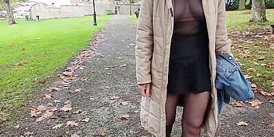 Park Wearing Nylons