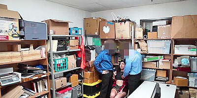 Officers Shared A Shy Young Babe Shoplifter - Audrey Royal