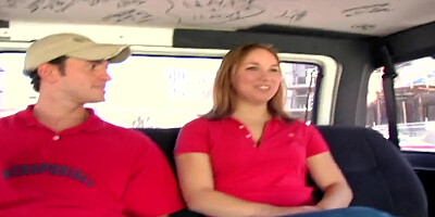 Mandi seduces hot blonde girl in the car