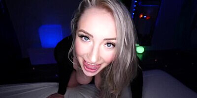 POV All Natural Huge Ass Big Tit Blonde Sucks And Fucks