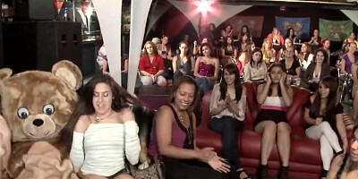 Dancing Bear video featuring horny women that suck cock