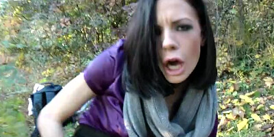 Fisting from a horny brunette