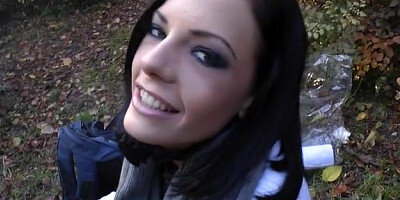 Fisting from a horny brunette