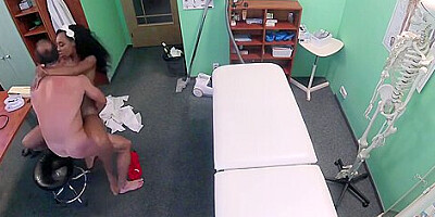 Fake Hospital - Two Sperm Loads For Tight Ebony Vagi