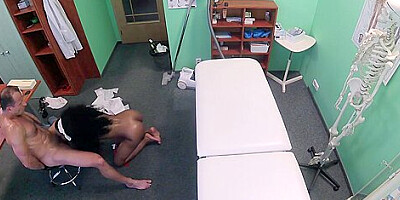 Fake Hospital - Two Sperm Loads For Tight Ebony Vagi