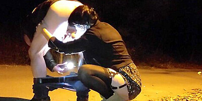 Simply Perfect! A Whore That Is Used As Exactly What Most Cunts Are A Fucking Living Urinal!