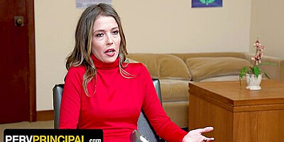 Step Mom In Sexy Lingerie Tiffany Fox Gaggs On Principals Fat Cock In His Office
