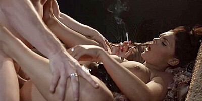 Emma Leigh Smoking Latex All White Sex