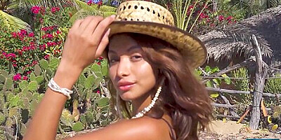 Tiny Mexican Young Cutie Naked On The Beach