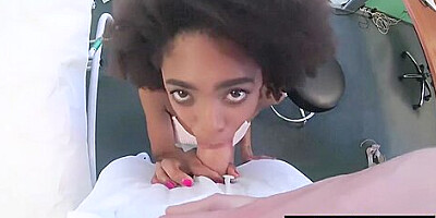 Fake Hospital Doctor Gives Sexy Ebony Brazilian Student 18+ A Hard Fucking