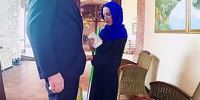 Arabs - Poor Janitor Gets Extra Money From Boss In Exchange For Sex