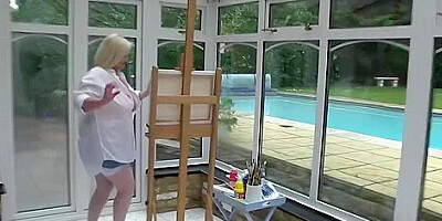 Artistic Gilf Rides Hard For Creampie - Lacey Starr