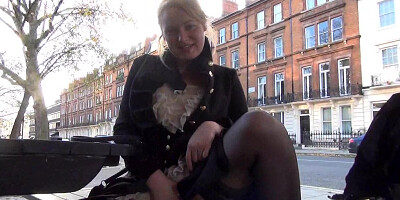 Sexy teen 18+ flasher Lauras amateur public nudity and exposure