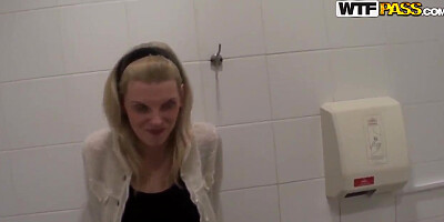 Tight ass blonde Kamila takes on two cocks in pov