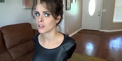 sunshine mouth stuffed and clear tape cleave gagged babysitter