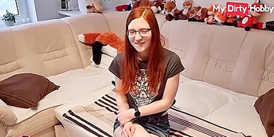 Charming Redhead Finafoxy Gets On Her Knees & Puts Her Stepdads Cock Inside Her Mout - Free Porn Video